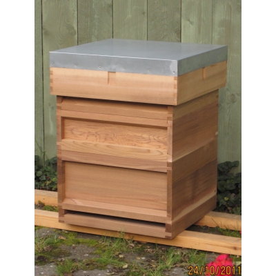 British National Bee Hive made from Western Red Cedar
